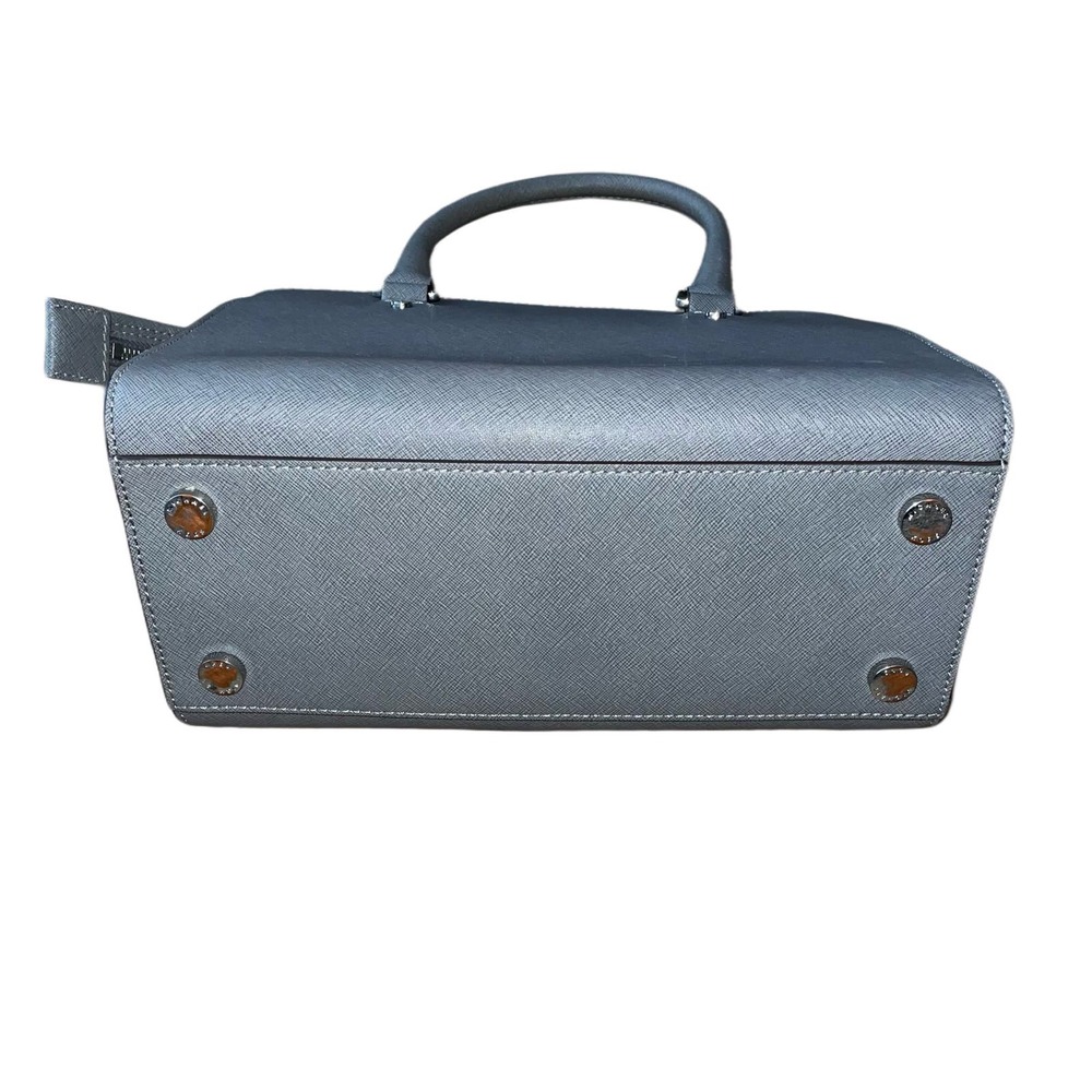 Michael Kors Selma Gray Leather Satchel Style 30T3SLMS2L - Picture 3 of 11